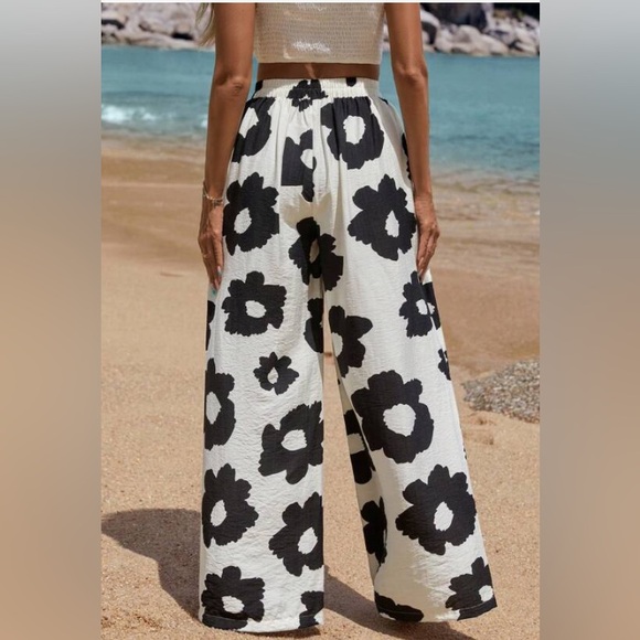 Floral high waisted pants - Picture 3 of 5